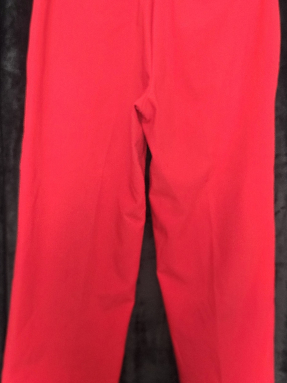 Ann Taylor Red Cropped Straight-Leg Pants